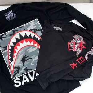 Bundle Fresh Laundry Savage Thermal and Tokyo Shirts